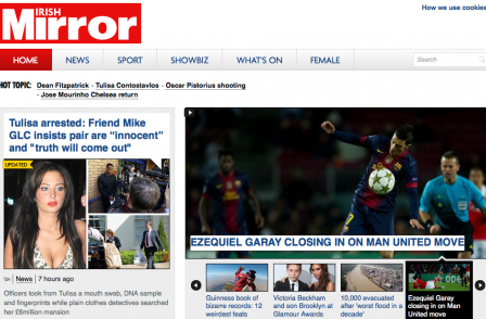Irish Daily Mirror website aims for 0.5m monthly readers 